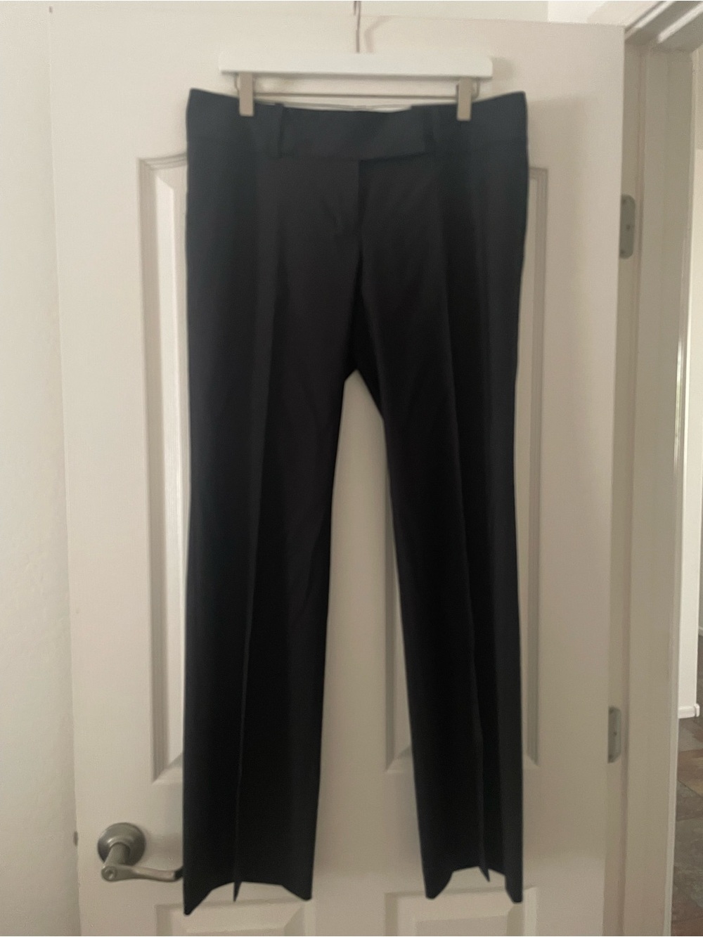 Ann Taylor Black Straight Leg Dress Trousers | Size 10 | NWT | Work Office - Picture 2 of 7